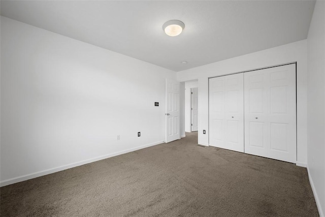 1768 Haflinger Dr, North Huntingdon, PA 15642 - unfurnished bedroom with baseboards, carpet flooring, and a closet