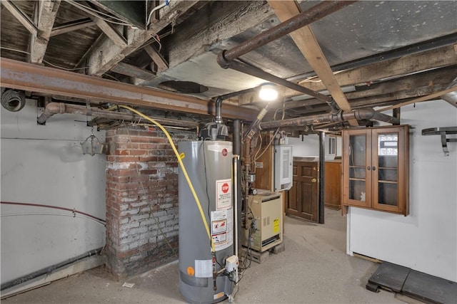 115 Powell St, Wilkins Twp, PA 15112 - unfinished basement with water heater