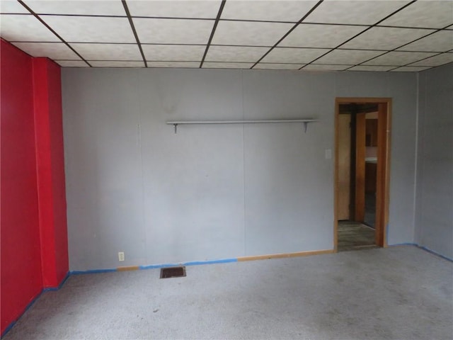 413 S 5th St, West Newton, PA 15089 - carpeted spare room with a drop ceiling and baseboards