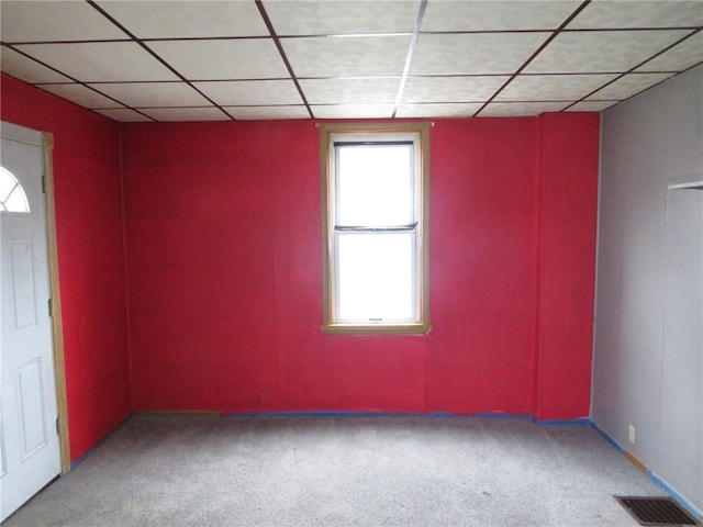 413 S 5th St, West Newton, PA 15089 - spare room with carpet flooring and a drop ceiling