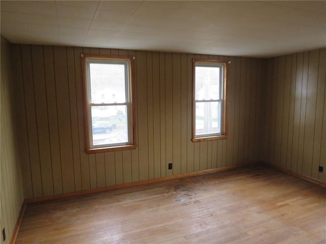 413 S 5th St, West Newton, PA 15089 - empty room featuring wood finished floors and wooden walls