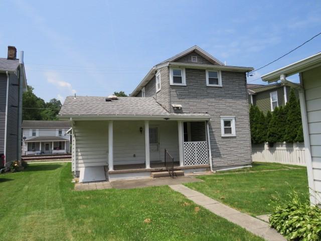 413 S 5th St, West Newton, PA 15089 - back of property with a porch and stone siding