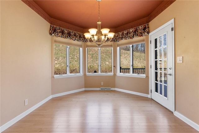 2036 Revere Dr, Connellsville, PA 15425 - unfurnished sunroom featuring a chandelier, healthy amount of natural light, and french doors