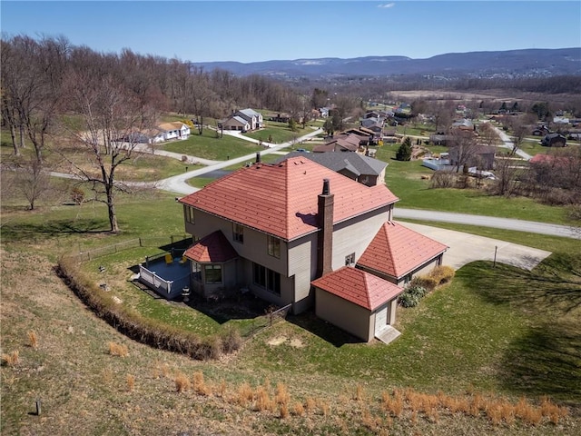 2036 Revere Dr, Connellsville, PA 15425 - view from above of property featuring a mountainous background