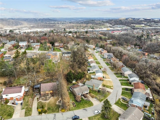 drone / aerial view featuring a residential view