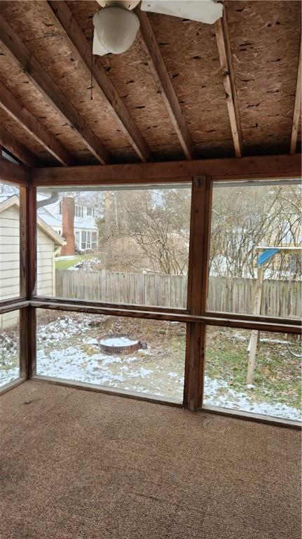 613 Terrace Ave, Grove City Boro, PA 16127 - view of unfurnished sunroom