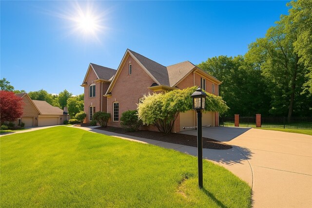 128 Crystal Springs Dr, Cranberry Twp, PA 16066 - view of front of property with concrete driveway