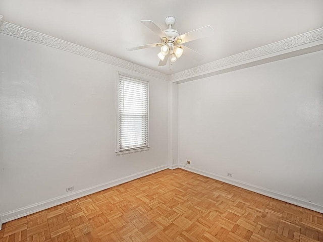 144 N Dithridge St Unit 510, Oakland, PA 15213 - spare room featuring baseboards and ceiling fan