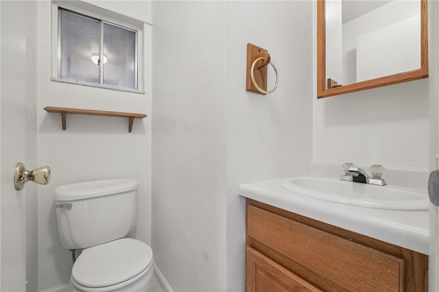 130 Shiela Dr, Green Tree, PA 15220 - half bath with vanity, toilet, and baseboards