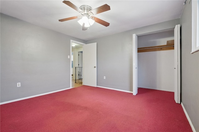 130 Shiela Dr, Green Tree, PA 15220 - unfurnished bedroom with carpet floors, a closet, and baseboards