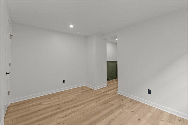 1212 James St, Central North Side, PA 15212 - unfurnished room featuring recessed lighting, baseboards, and light wood-style floors