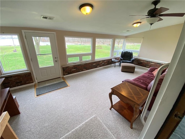 7005 N Dr, Shenango-Cra, PA 16134 - sunroom / solarium with plenty of natural light and brick wall