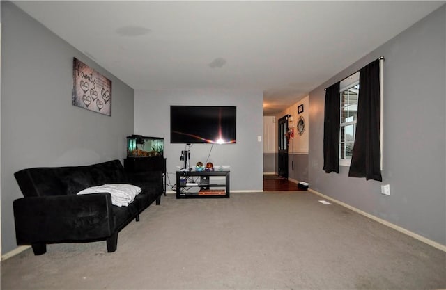 120 Scottsdale Dr, Moon/Crescent Twp, PA 15108 - living area with carpet floors and baseboards