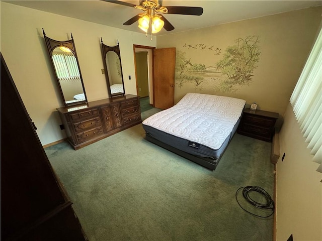 966 Fayette City Rd, Fayette City, PA 15438 - bedroom with carpet and ceiling fan