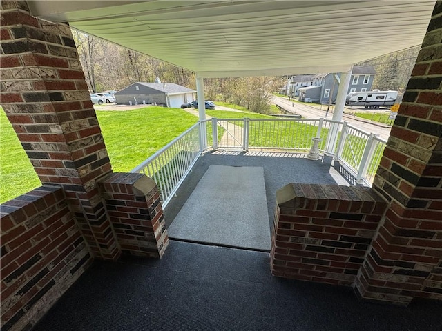 966 Fayette City Rd, Fayette City, PA 15438 - view of patio / terrace featuring covered porch