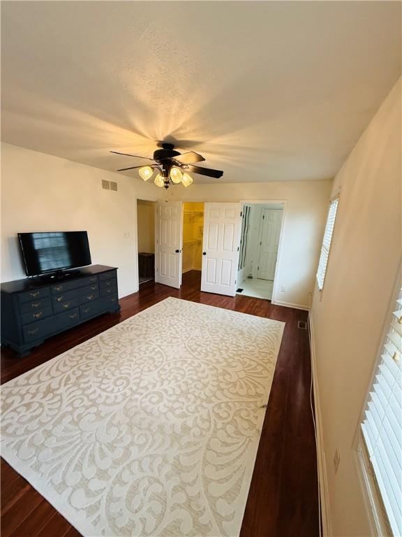 5 Trotwood Cir, North Strabane, PA 15317 - bedroom featuring dark wood-style floors, baseboards, and ceiling fan