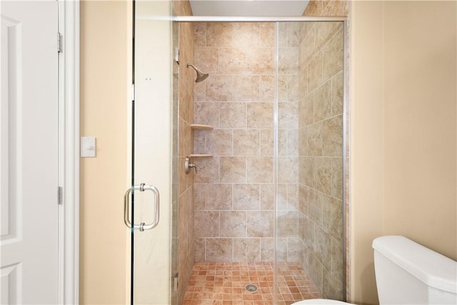 1728 Waterleaf Dr, Franklin Park, PA 15143 - bathroom with toilet and a shower stall