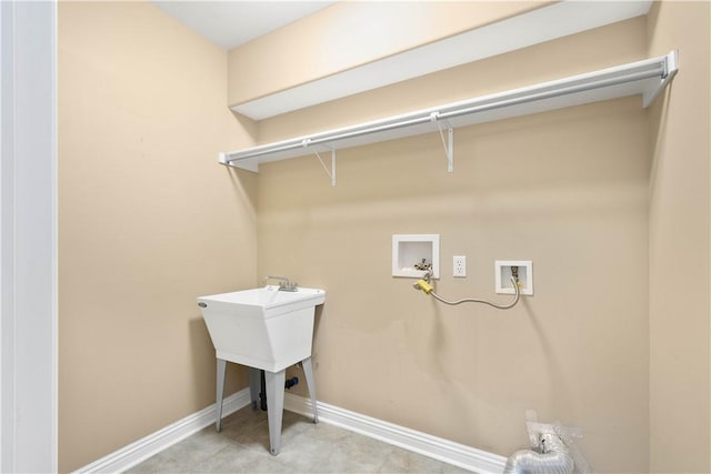 1728 Waterleaf Dr, Franklin Park, PA 15143 - washroom with laundry area, baseboards, washer hookup, and light tile patterned flooring