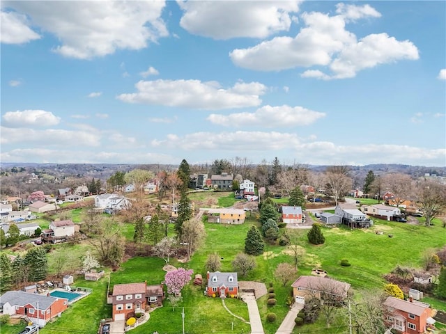 bird's eye view featuring a residential view
