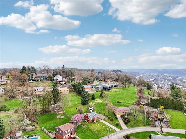 bird's eye view featuring a residential view