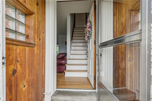view of stairway