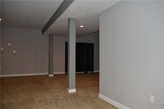 395 Wealdstone Rd, Cranberry Twp, PA 16066 - basement featuring light carpet and baseboards