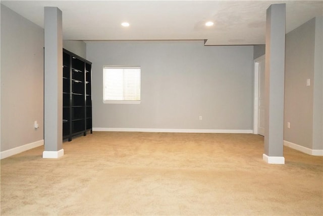 395 Wealdstone Rd, Cranberry Twp, PA 16066 - below grade area featuring light colored carpet and recessed lighting