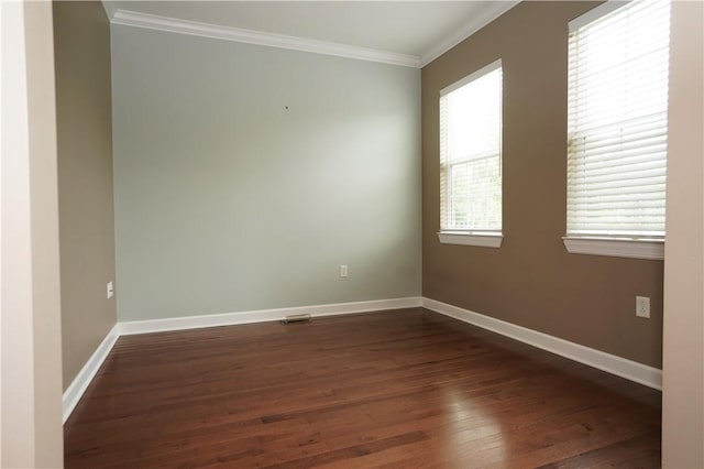 395 Wealdstone Rd, Cranberry Twp, PA 16066 - unfurnished room featuring dark wood-type flooring and crown molding