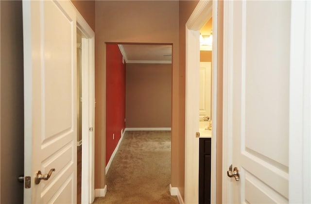 395 Wealdstone Rd, Cranberry Twp, PA 16066 - hall with light colored carpet and ornamental molding