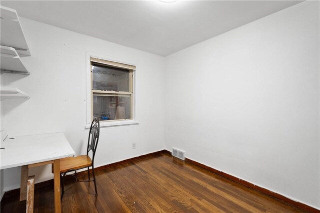 63 Lawn St, Oakland, PA 15213 - office featuring baseboards, dark wood-style floors, and visible vents