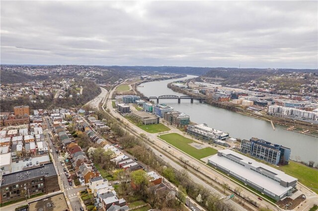 63 Lawn St, Oakland, PA 15213 - aerial view with a water view
