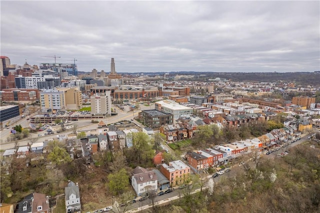 63 Lawn St, Oakland, PA 15213 - birds eye view of property featuring a view of city