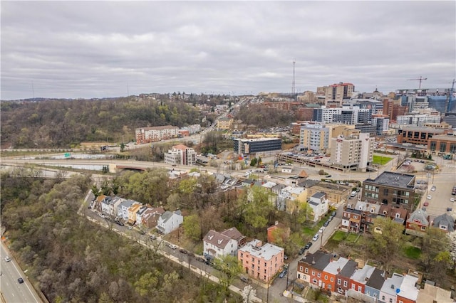 63 Lawn St, Oakland, PA 15213 - bird's eye view featuring a city view