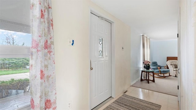 view of entrance foyer