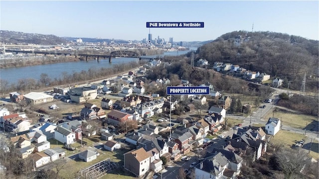 215 Radcliffe St, Esplen, PA 15204 - birds eye view of property with a water view