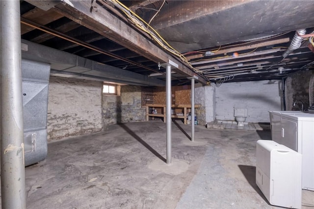 1223 Chelton Ave, Brookline, PA 15226 - below grade area featuring independent washer and dryer