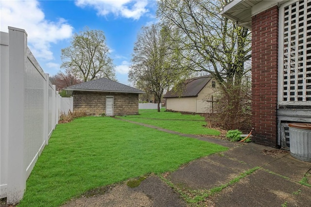 338 4th St, Beaver, PA 15009 - view of yard featuring a fenced backyard