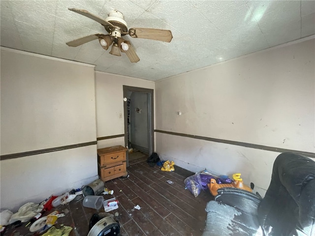 140 Baker St, Aliquippa, PA 15001 - empty room featuring a ceiling fan and wood finished floors