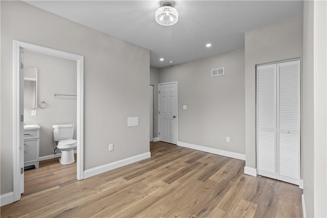 830 Adelaide St, Schenley Heights, PA 15219 - unfurnished bedroom with visible vents, baseboards, and light wood-style flooring