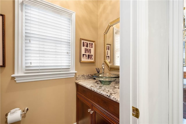 half bath with vanity