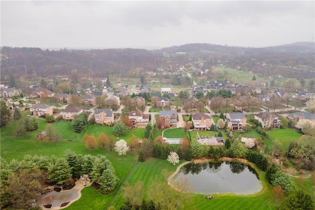 birds eye view of property featuring a residential view
