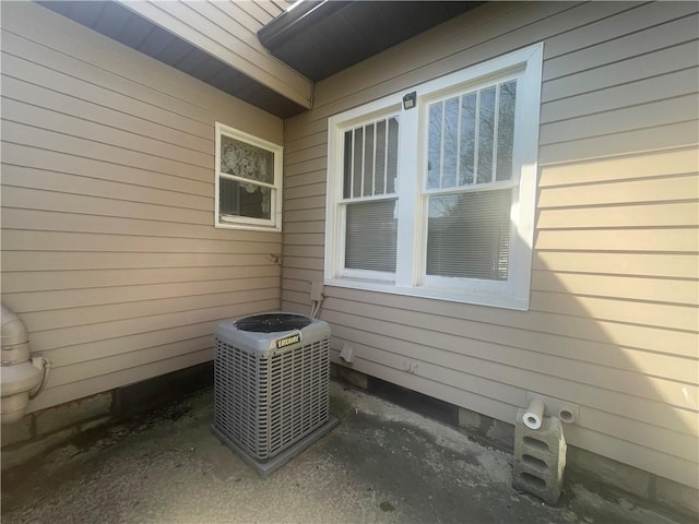 view of property exterior featuring central AC unit