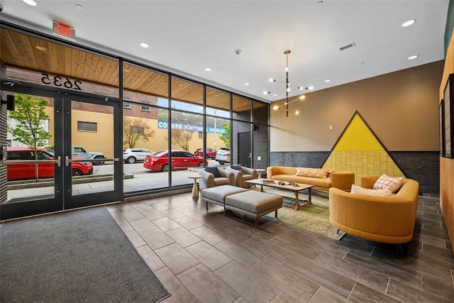common area featuring visible vents