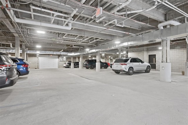 view of parking deck