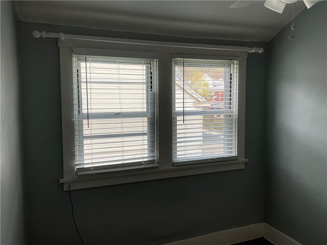 913 Russellwood Ave, Mckees Rocks, PA 15136 - spare room with baseboards and a ceiling fan