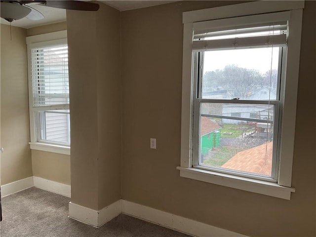 913 Russellwood Ave, Mckees Rocks, PA 15136 - carpeted empty room featuring ceiling fan and baseboards