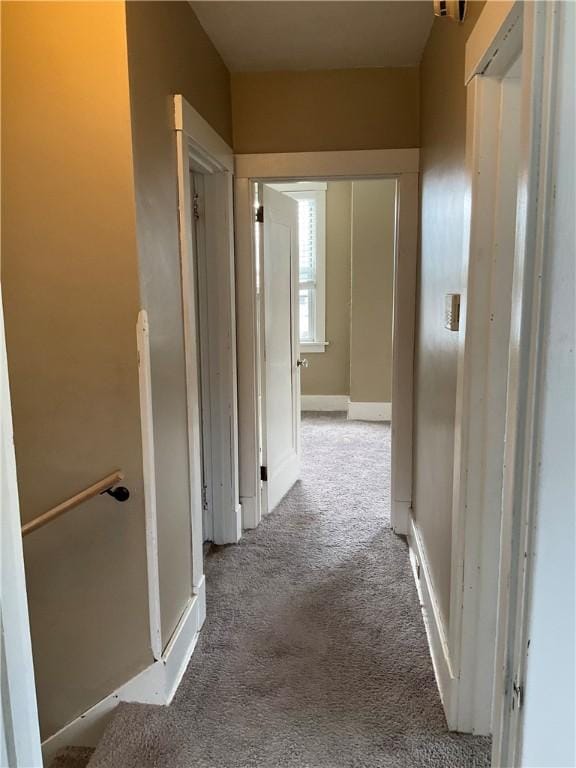 913 Russellwood Ave, Mckees Rocks, PA 15136 - hallway with carpet flooring and an upstairs landing