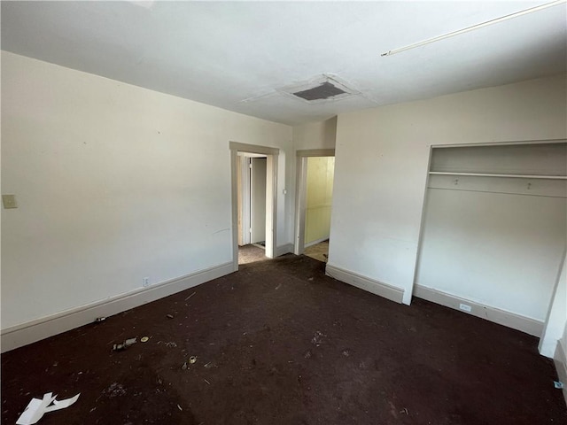 846 Florence Ave, East Mckeesport, PA 15035 - unfurnished bedroom with a closet and baseboards