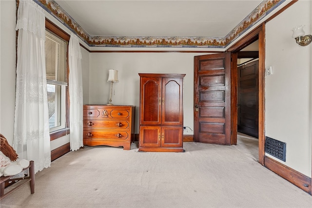 16 Elm St, Burgettstown Boro, PA 15021 - bedroom with light carpet, visible vents, and baseboards