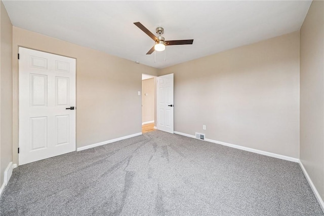 226 Old Leechburg Rd, Plum Boro, PA 15239 - carpeted spare room with ceiling fan, baseboards, and visible vents